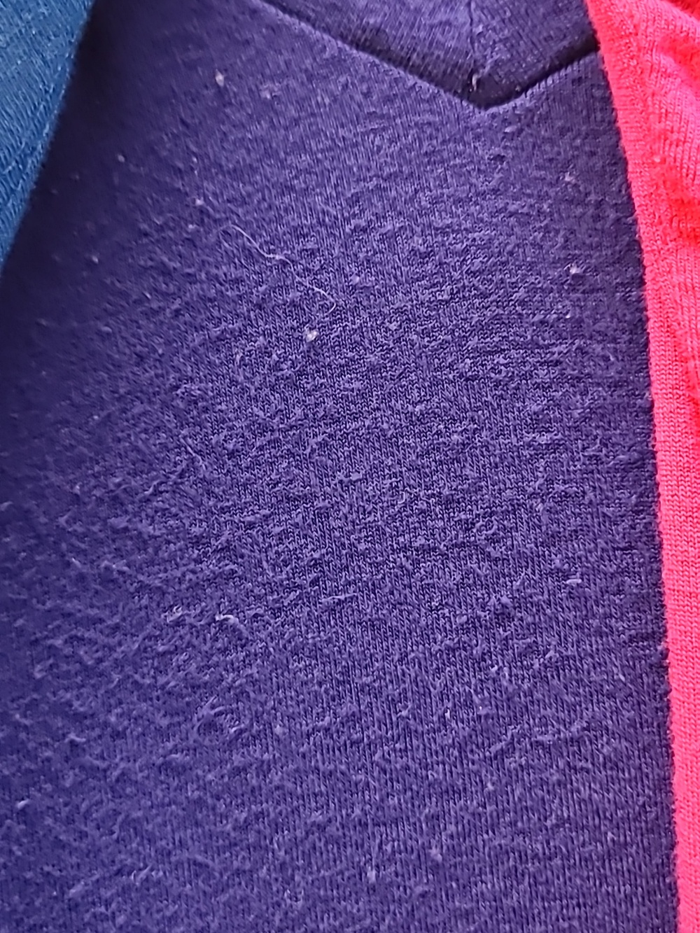 VARIOUS 3 Long V Neck Rayon Tees. Size S.  Blue Fuschia Pink And Purple - Picture 7 of 7